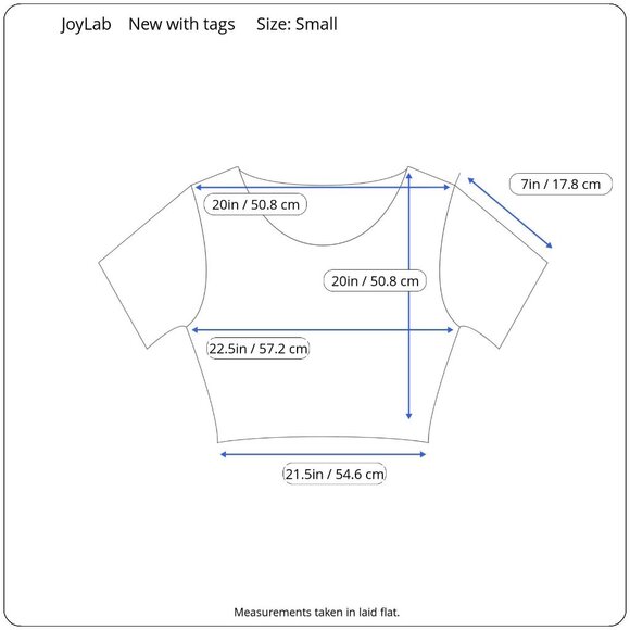 Joylab Womens Olive Green Open-Back Cropped Boxy Fit Activewear T-Shirt Small - Picture 3 of 9